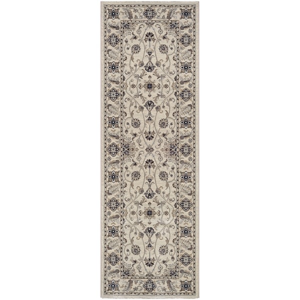 Delta Beheira Ivory Runner Rug - 2'7" x 7'10" runner
