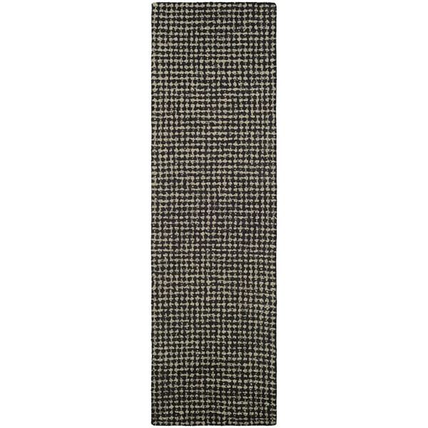 Hand-Crafted Barlow Twill Weave Dark Brown Runner Rug - 2'2" x 7'9" Runner