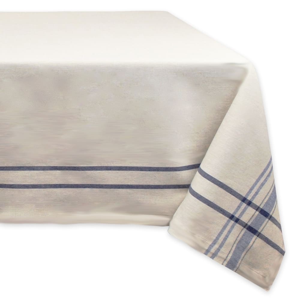 Design Imports French Stripe Cotton Kitchen Tablecloth