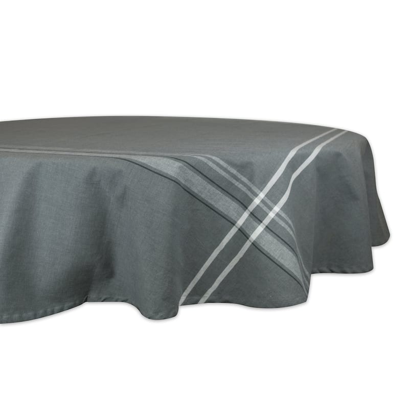 Design Imports French Stripe Cotton Kitchen Tablecloth