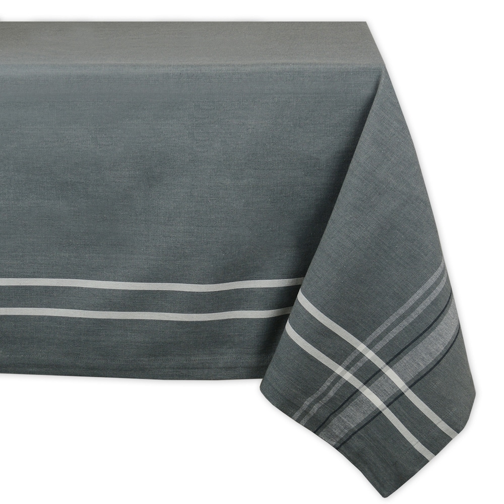 Design Imports French Stripe Cotton Kitchen Tablecloth