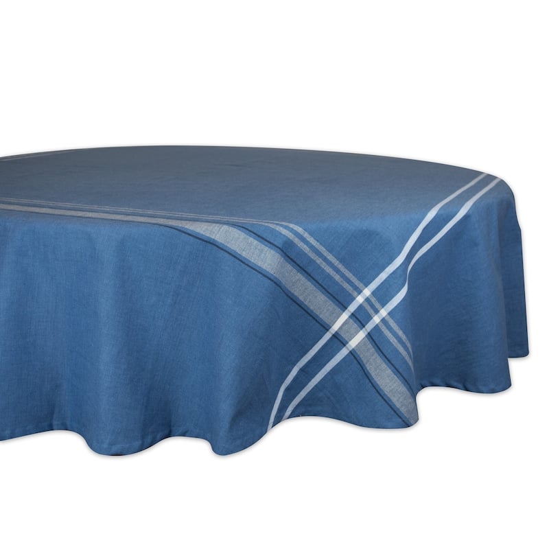 Design Imports French Stripe Cotton Kitchen Tablecloth