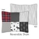 preview thumbnail 2 of 2, Sweet Jojo Designs Grey, Black and Red Woodland Plaid and Arrow Rustic Patch Collection Boy 4pc Twin-size Comforter Set