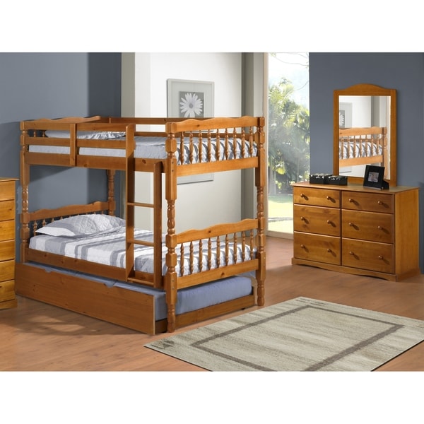 Shop Arlington Solid Wood Twin Over Twin Bunk Bed by ...