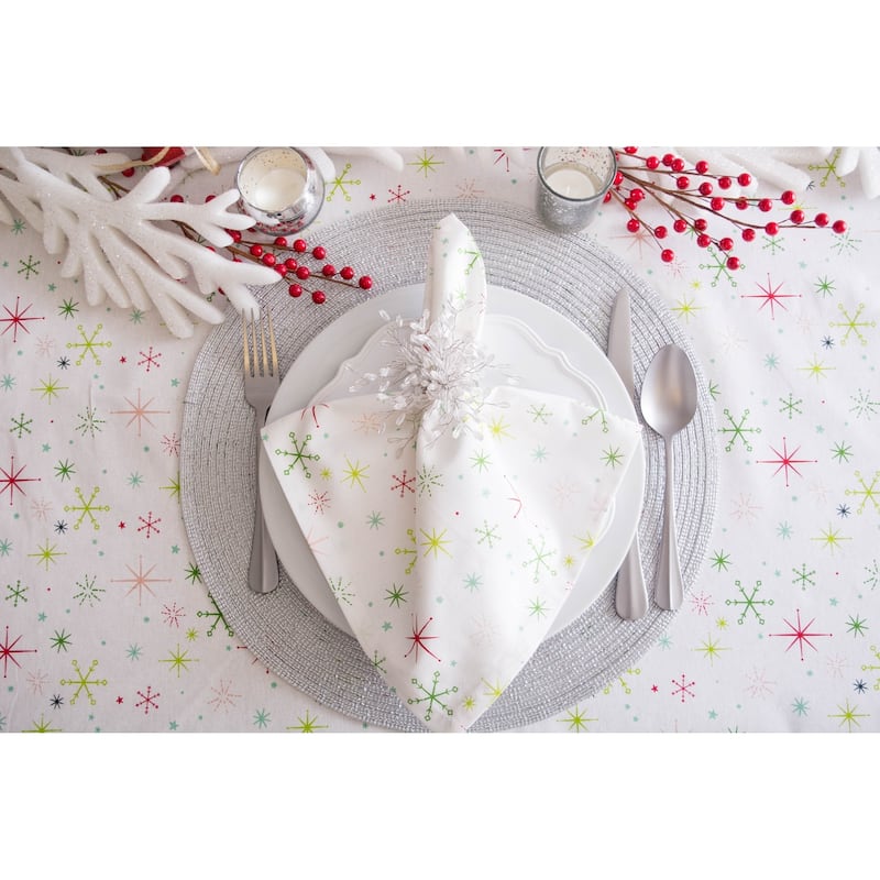 Design Imports Cozy Christmas Plaid Kitchen Tablecloth