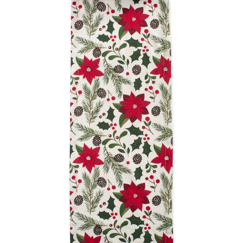Design Imports Cozy Christmas Plaid Kitchen Tablecloth
