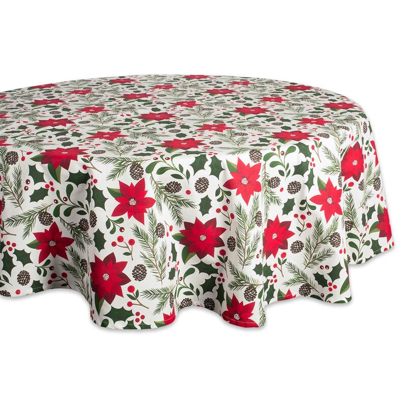 Design Imports Cozy Christmas Plaid Kitchen Tablecloth
