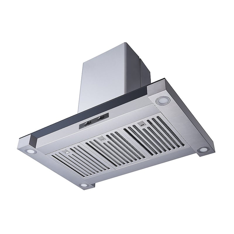 Winflo 36" Convertible Island Mount Stainless Steel Range Hood