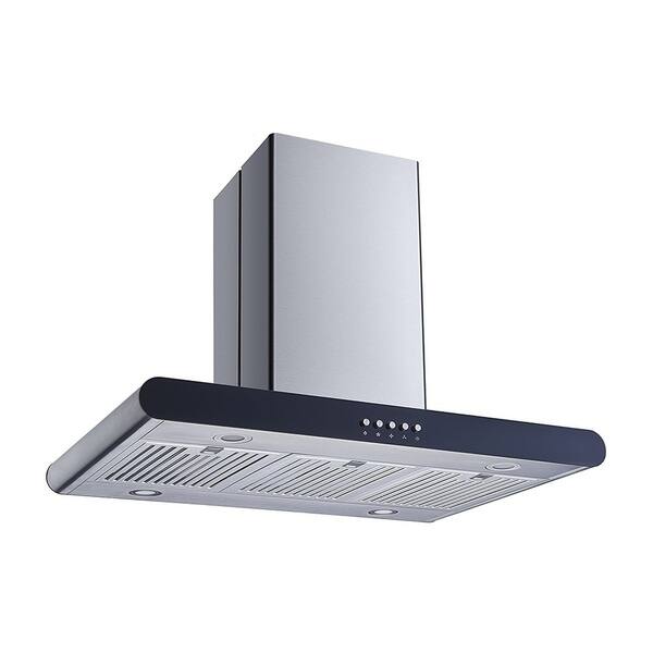 Winflo O Wh152c36d 36 400 Cfm Convertible Island Mount Range Hood With Carbon Filters Overstock 21219477