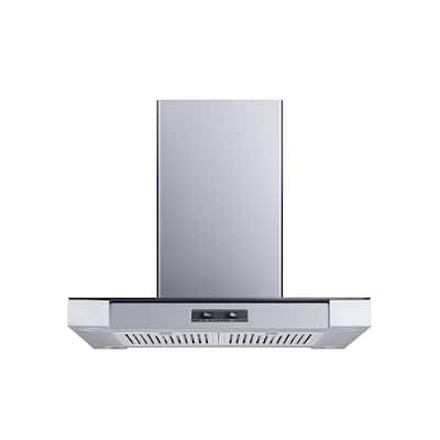 Winflo 30" Convertible Island Mount Stainless Steel Range Hood