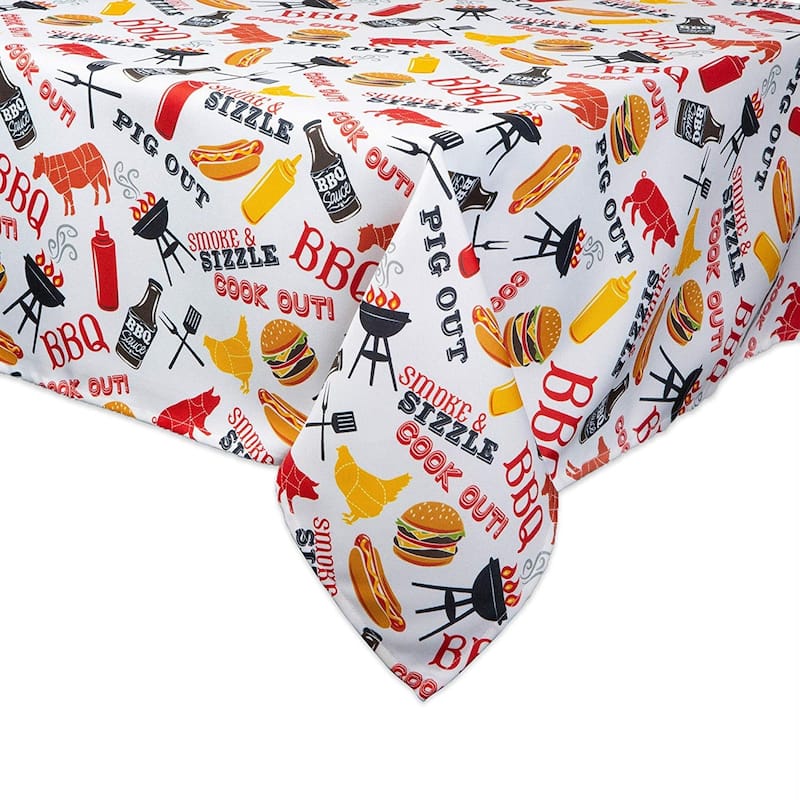 Design Imports Outdoor Tablecloth