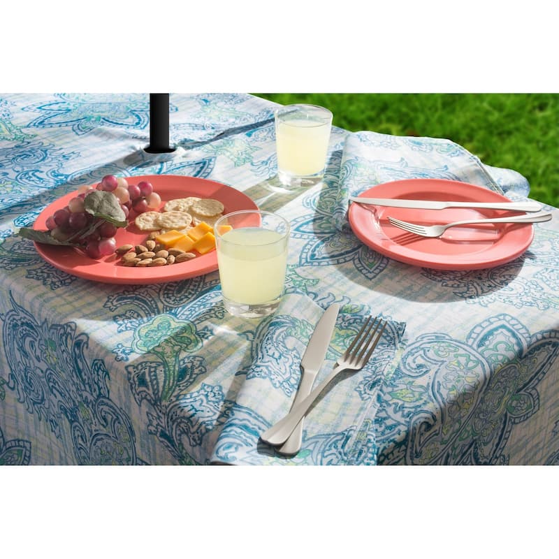 Design Imports Outdoor Tablecloth