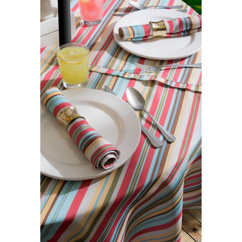 Design Imports Outdoor Tablecloth
