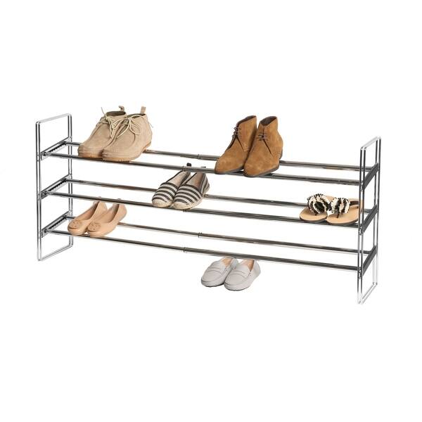 Shop Black Friday Deals On Seville Classics 3 Tier Expandable Adjustable Shoe And Utility Rack Overstock 21219780