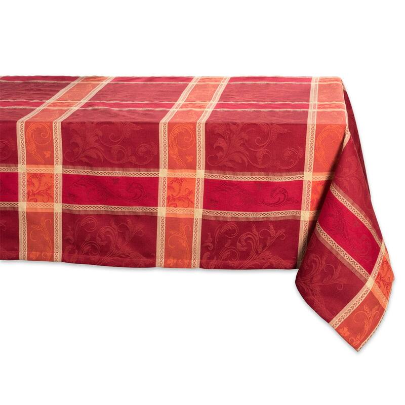 DII Holiday Plaid Kitchen Tablecloth