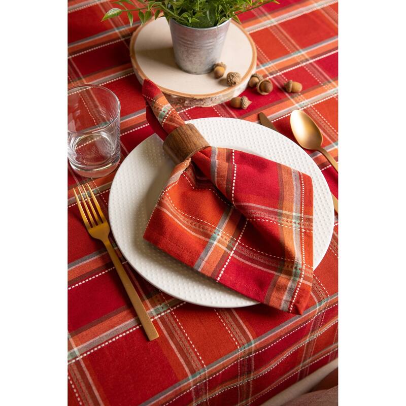 DII Holiday Plaid Kitchen Tablecloth