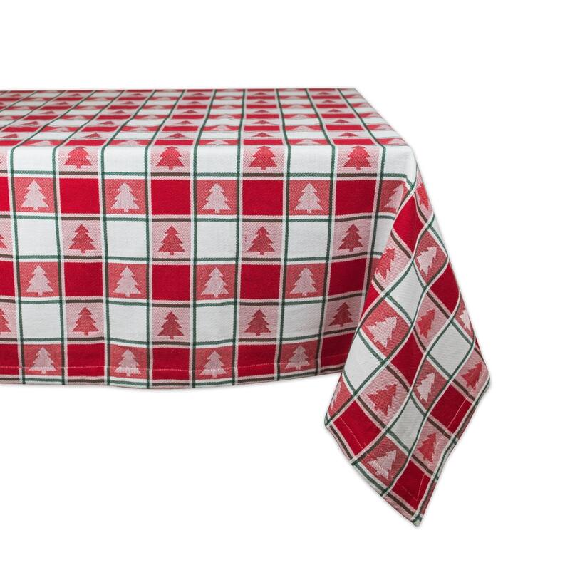DII Holiday Plaid Kitchen Tablecloth
