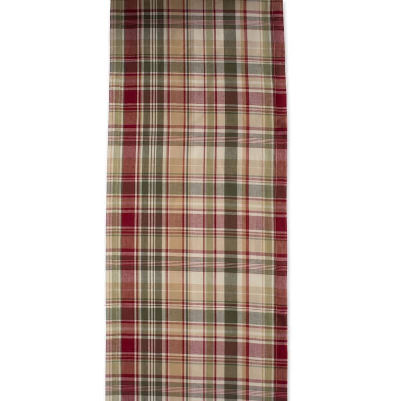DII Holiday Plaid Kitchen Tablecloth