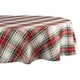 preview thumbnail 44 of 98, DII Holiday Plaid Kitchen Tablecloth 70" Round - Christmas Plaid