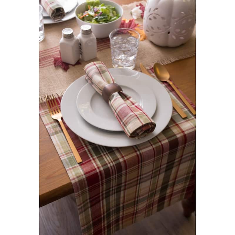 DII Holiday Plaid Kitchen Tablecloth