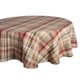 preview thumbnail 65 of 98, DII Holiday Plaid Kitchen Tablecloth 70" Round - Cabin Plaid