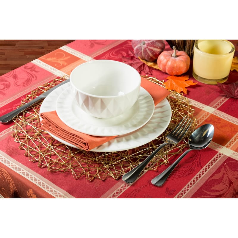 DII Holiday Plaid Kitchen Tablecloth