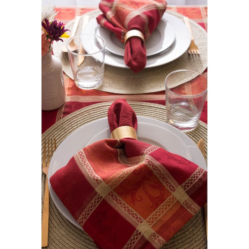 DII Holiday Plaid Kitchen Tablecloth