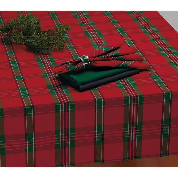 Dii Holiday Plaid Kitchen Tablecloth On Sale Overstock 21219781