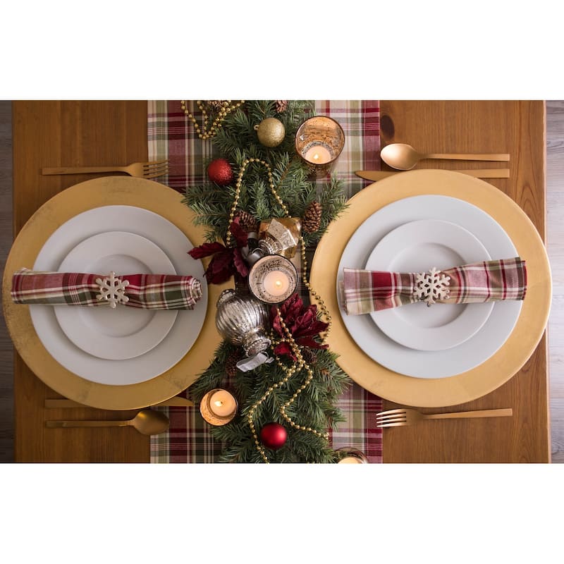 DII Holiday Plaid Kitchen Tablecloth