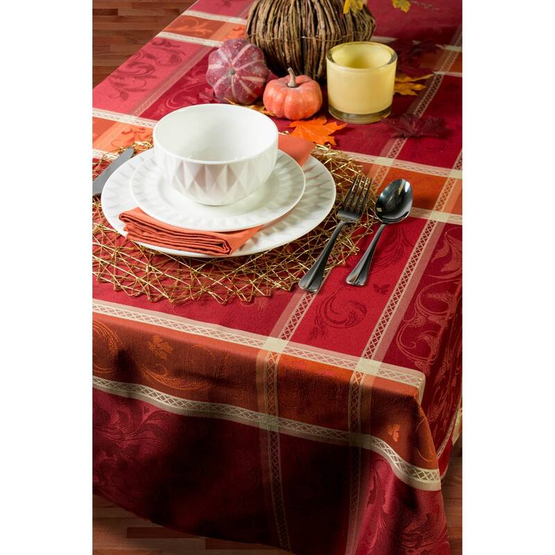 DII Holiday Plaid Kitchen Tablecloth
