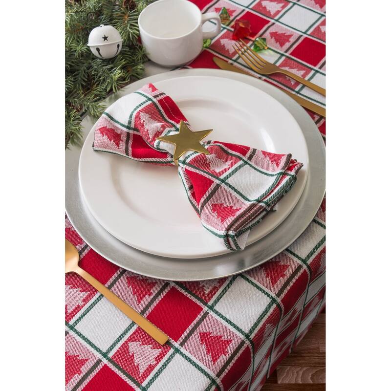 DII Holiday Plaid Kitchen Tablecloth