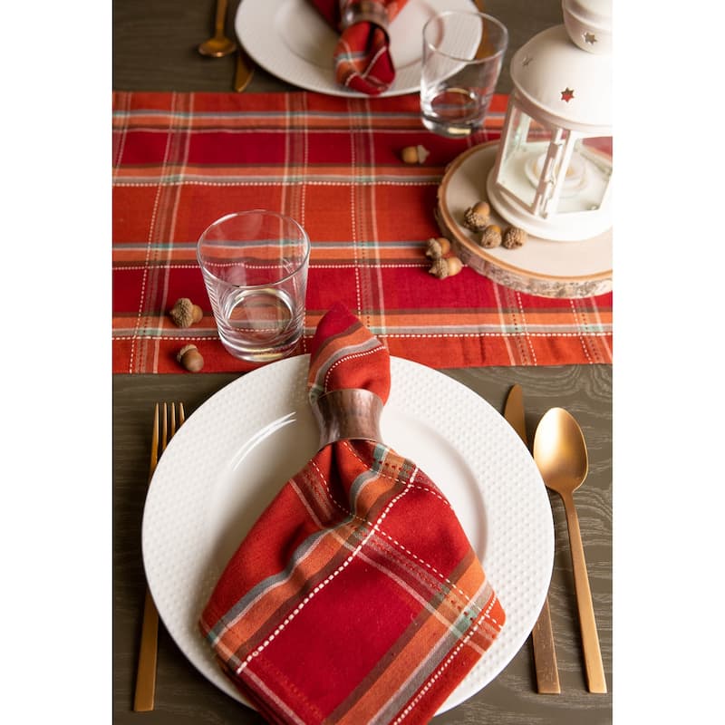DII Holiday Plaid Kitchen Tablecloth