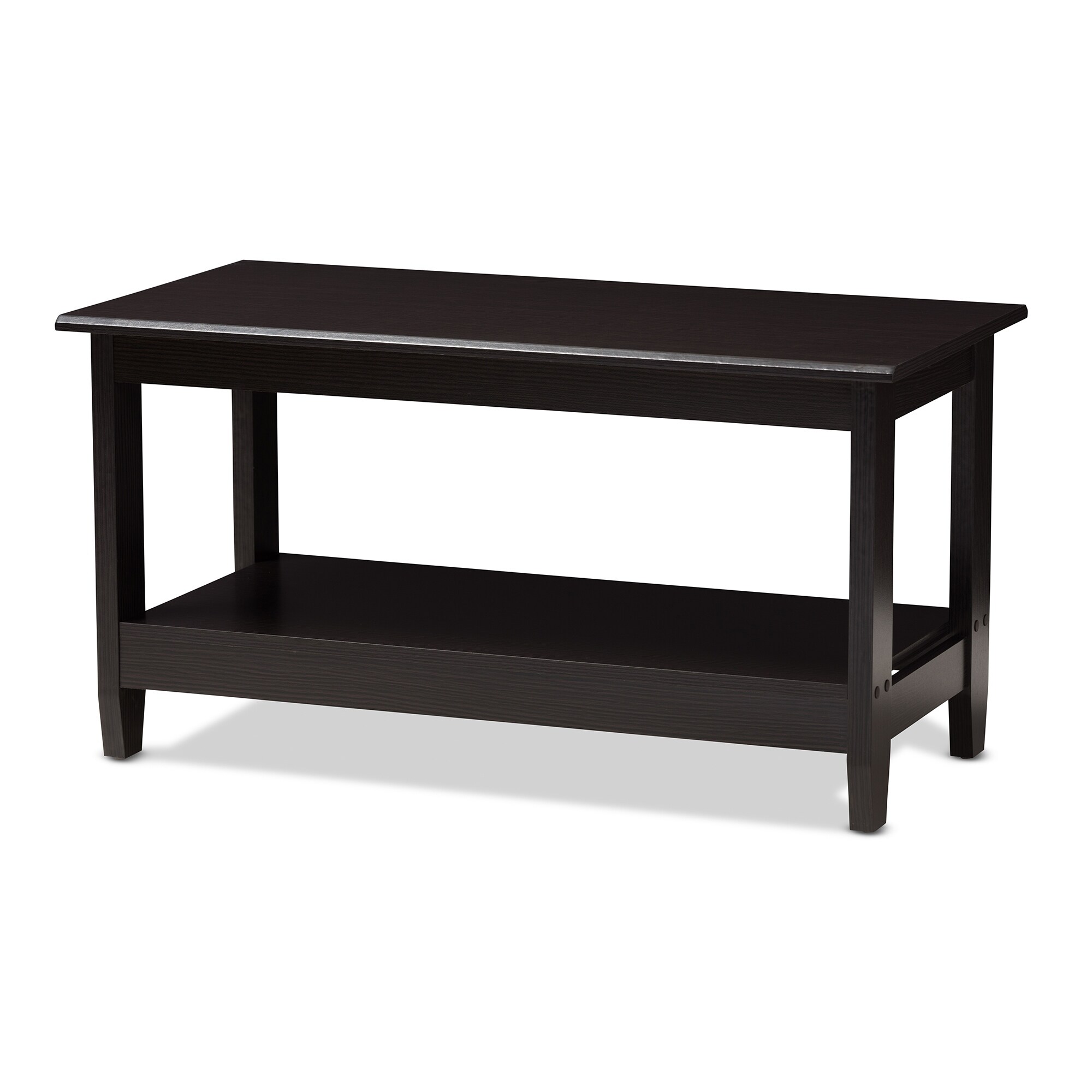 Contemporary Dark Brown Coffee Table by Baxton Studio As Is Item