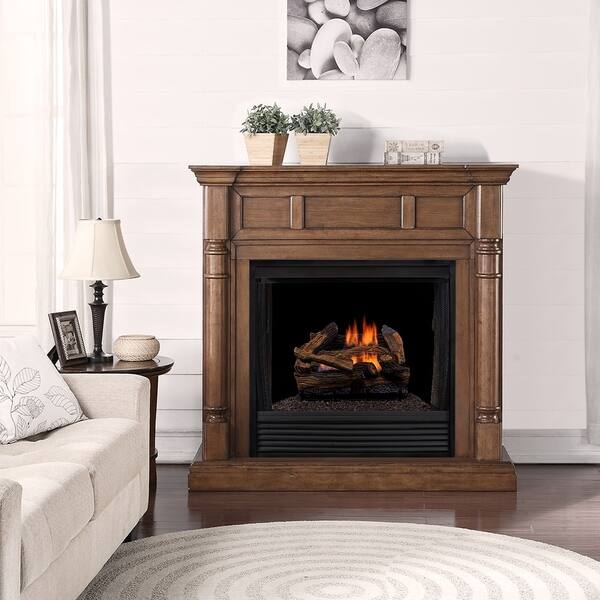 Shop Duluth Forge Ventless Natural Gas Log Set 18 In Split Red