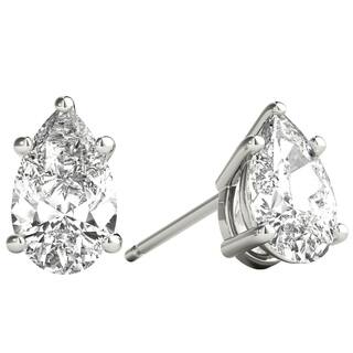 Seraphina Earrings For Less Seraphina 14k Gold 1ct Tdw Pear Cut Diamond Solitaire Stud Earrings