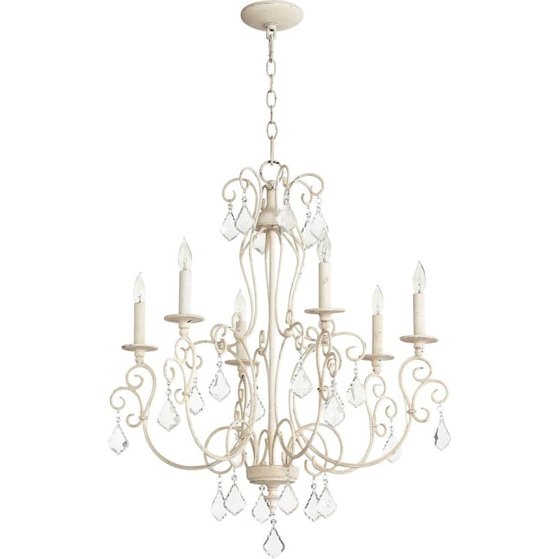 Ariel 6-light Chandelier - White