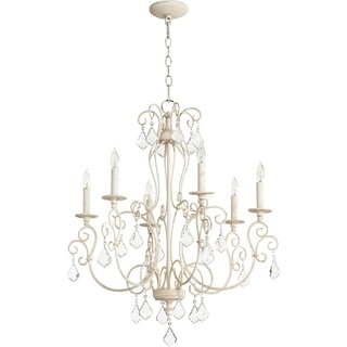 Ariel 6-light Chandelier (White) - Chandeliers For Bedrooms by Overstock.com