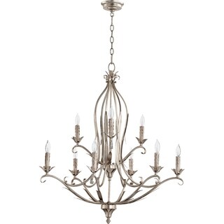 Flora 9-light Chandelier (Silver) - Chandeliers For Bedrooms by Overstock.com