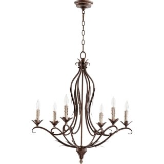Flora 6-light Chandelier (Copper) - Chandeliers For Bedrooms by Overstock.com