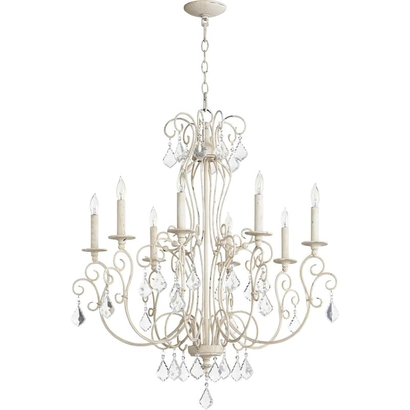 Ariel 8-light Chandelier - White