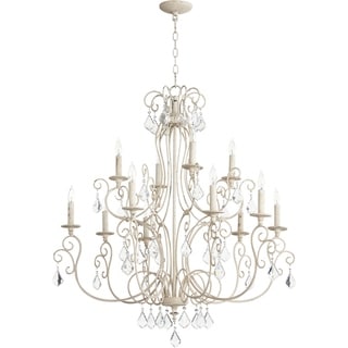 Ariel 12-light Chandelier (White) - Chandeliers For Bedrooms by Overstock.com