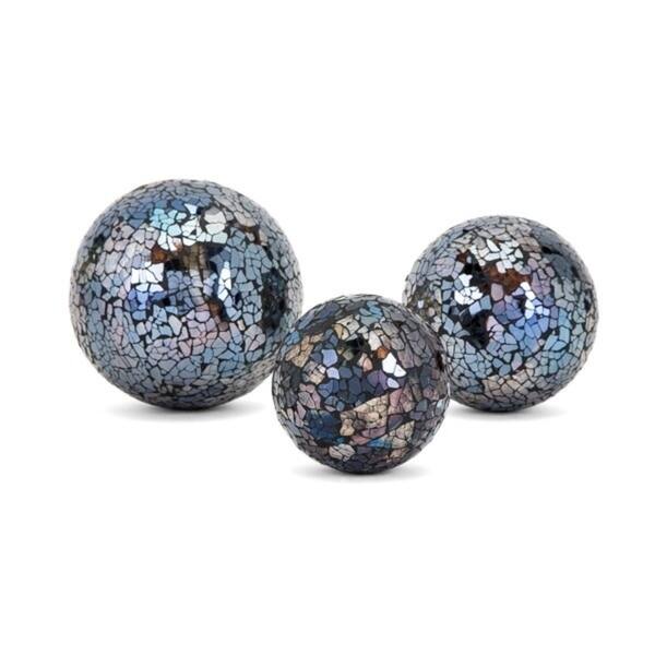 Shop Harvest Multi Color Mosaic Decorative Balls Set Of 3