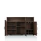preview thumbnail 4 of 5, Furniture of America Horr 47-in. Rustic Walnut 7-shelf Buffet Server