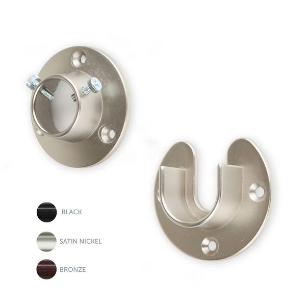 Shop Instyledesign Heavy Duty Wall Mount 1 Closet Pole Rod Socket