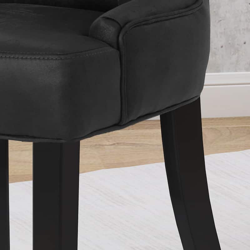 Hayden Traditional Microfiber Dining Chairs (Set of 2) by Christopher Knight Home