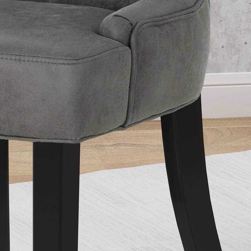 Hayden Traditional Microfiber Dining Chairs (Set of 2) by Christopher Knight Home
