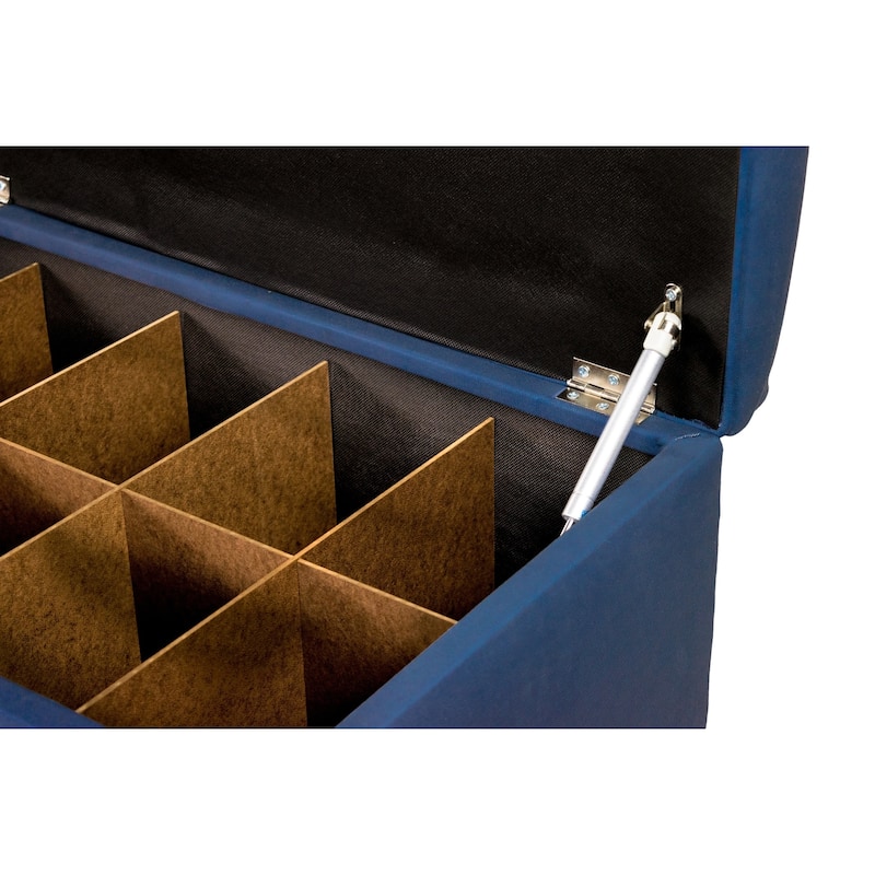 SOLE SECRET DUO 10 Button Linen & Shoe Storage Bench - OBSESSION