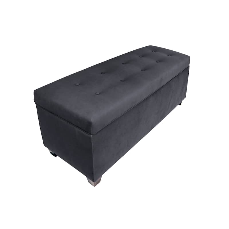 SOLE SECRET DUO 10 Button Linen & Shoe Storage Bench - OBSESSION
