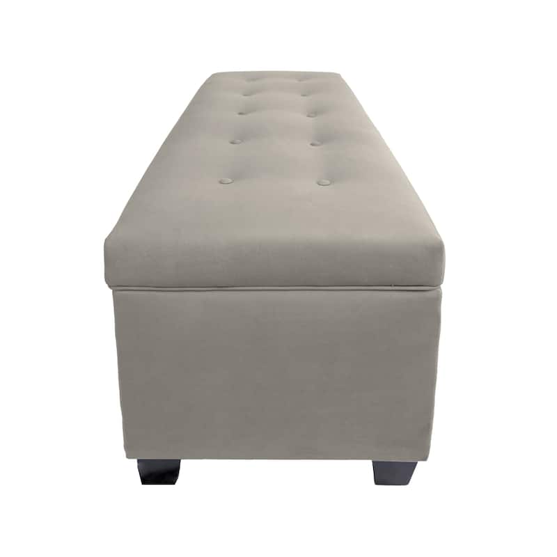 SOLE SECRET DUO 10 Button Linen & Shoe Storage Bench - OBSESSION