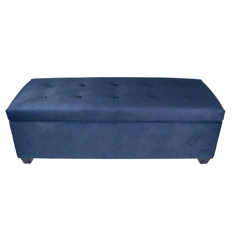 SOLE SECRET DUO 10 Button Linen & Shoe Storage Bench - OBSESSION